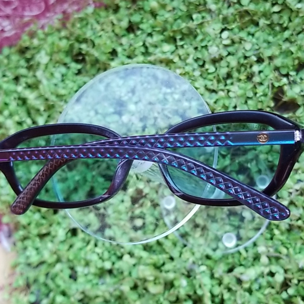 CHANEL Women's Burgundy Sunglasses - Picture 2 of 16